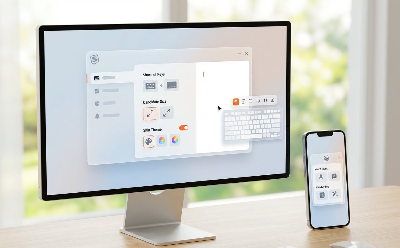 搜狗输入法安装后设置向导界面