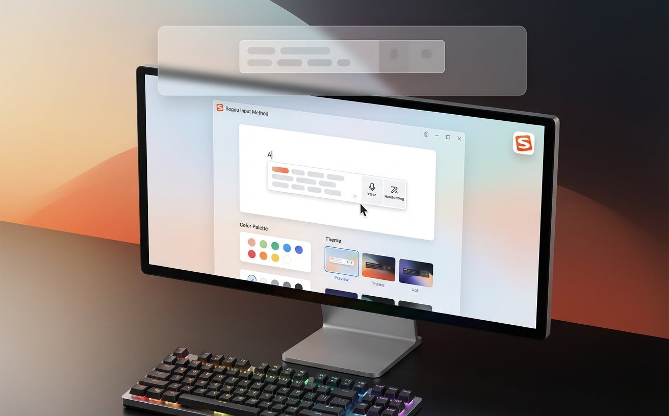 搜狗输入法皮肤主题预览界面