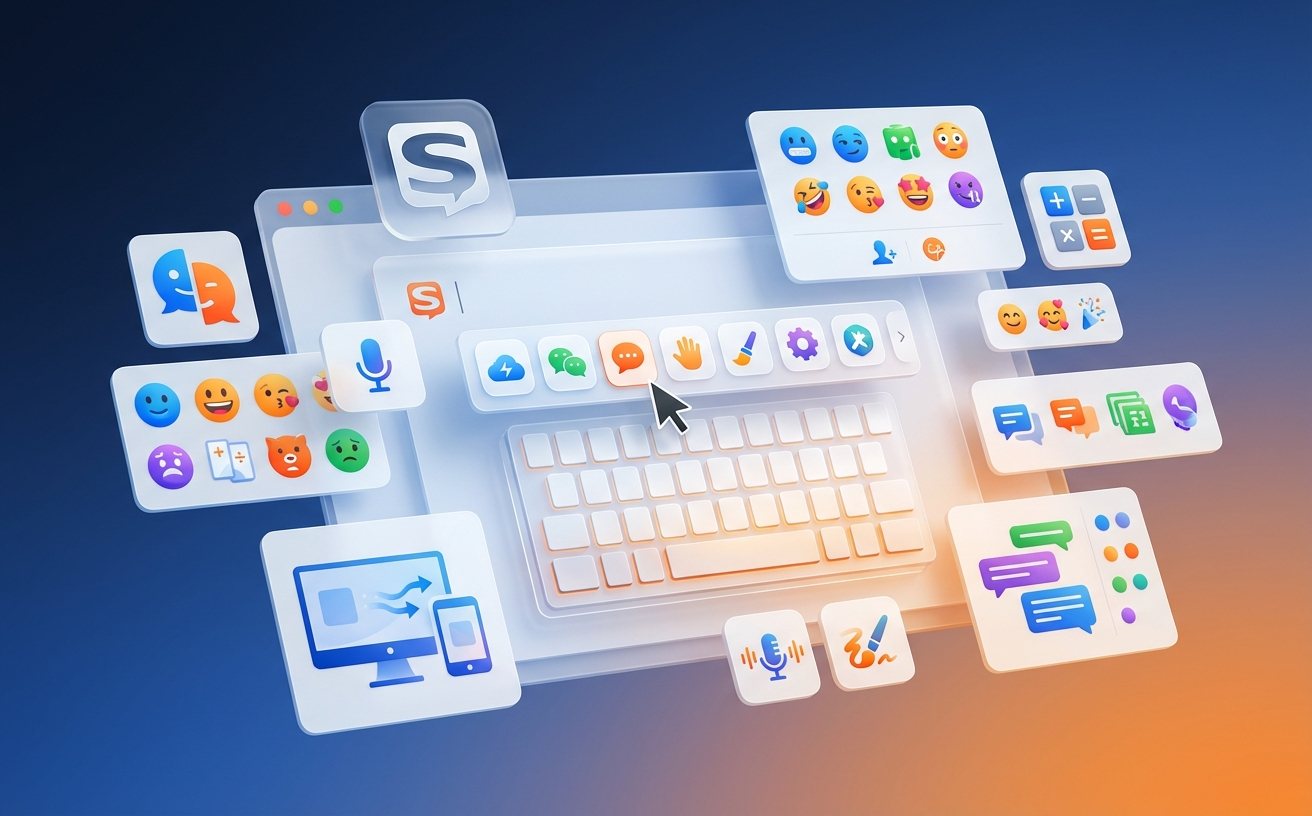 搜狗输入法表情贴纸功能展示